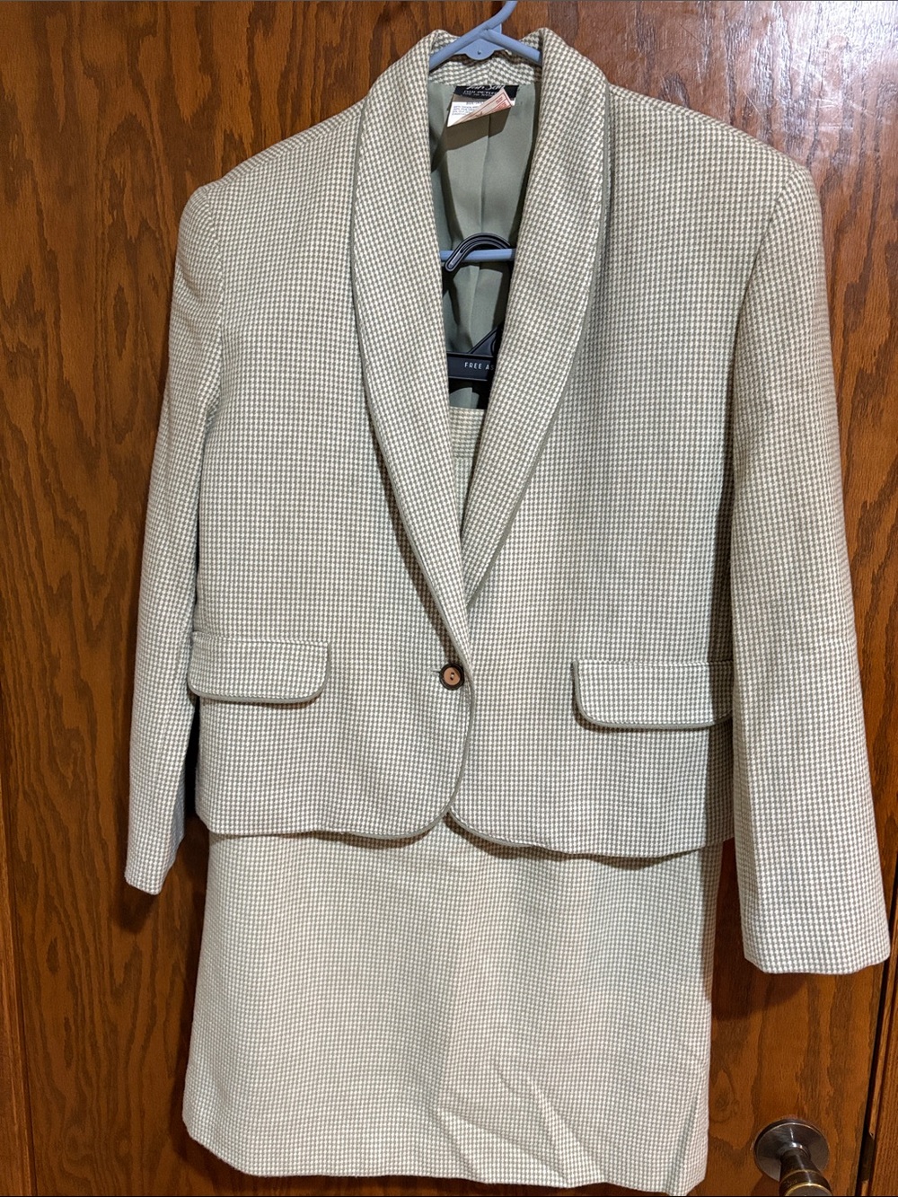 Vintage wool blend jacket and skirt